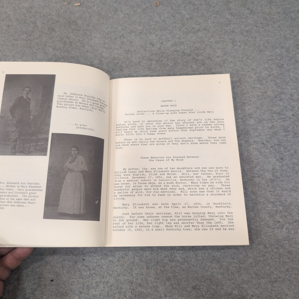 Entre Nous by Linda Bell Signed 1989 Memoir Softcover Book Vintage Autobiography - Picture 7 of 7